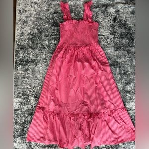 Draper James pink stripped dress